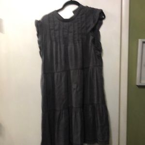 Dark grey large anthropology short sleeve dress